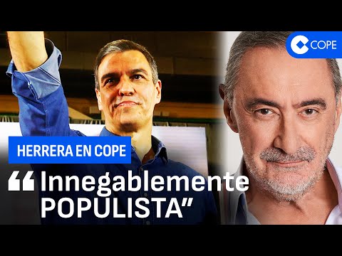 Herrera: "En el mitin de Sánchez los socialistas corearon el 'sí se puede' de Podemos”