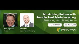 Hubzu Webinar: Maximizing Returns with Remote Real Estate Investing: Mastering Hard Money Loans screenshot 4