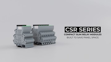 CSR Series – Compact Slim Relay Modules – Built to Save Panel Space