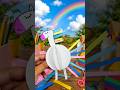Paper sheet cartoon unicorn easy craft ideas for kids #shortsfeed #ytshorts #art #kids #papercraft