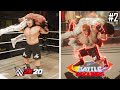 WWE 2K20 vs WWE 2K Battlegrounds - Moves Comparison #2 (Simulation vs Arcade)