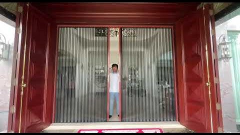 Cửa lưới xếp lá nhôm an ninh bền đẹp bảo vệ sức khoẻ gia đình bạn