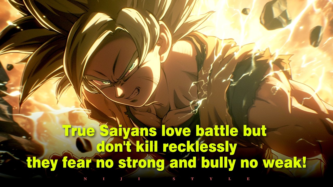 True Saiyans love battle but don't kill recklessly; they fear no strong and bully no weak!