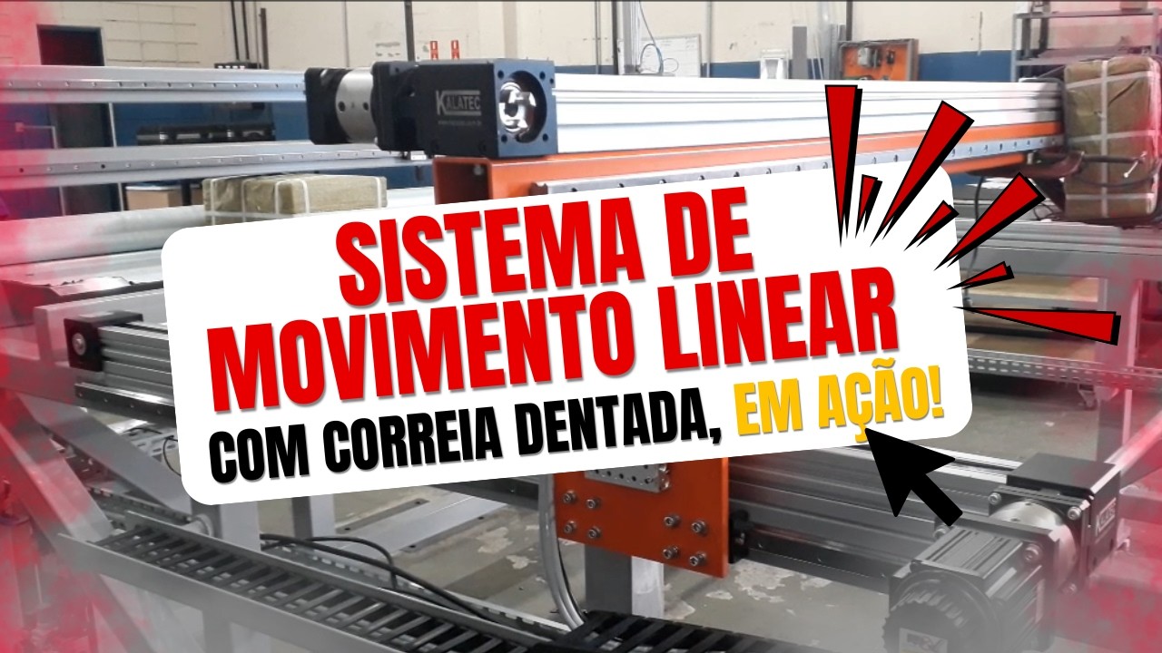 Mesa de Coordenada com Correia dentada - Sistema SLCD Kalatec
