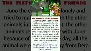 The Elephant & His Friends - Moral Short Story | Listen & Learn English ✔️
