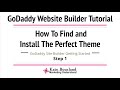 How to install a theme using GoDaddy Website Builder