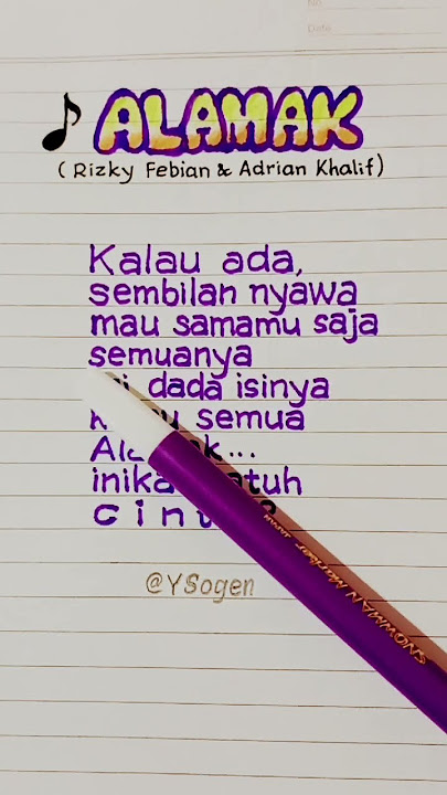 '𝘼𝙇𝘼𝙈𝘼𝙆' - 𝚁𝚒𝚣𝚔𝚢 𝙵𝚎𝚋𝚒𝚊𝚗 & 𝙰𝚍𝚛𝚒𝚊𝚗 𝙺𝚑𝚊𝚕𝚒𝚏 ( 𝙻𝚒𝚛𝚒𝚔 𝚁𝚎𝚏𝚏𝚗𝚢𝚊)