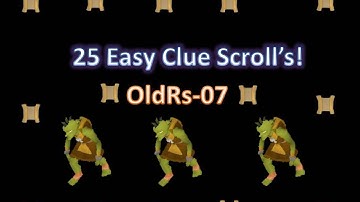 OldSchool RuneScape 2007 ~25 easy clue scroll rewards~