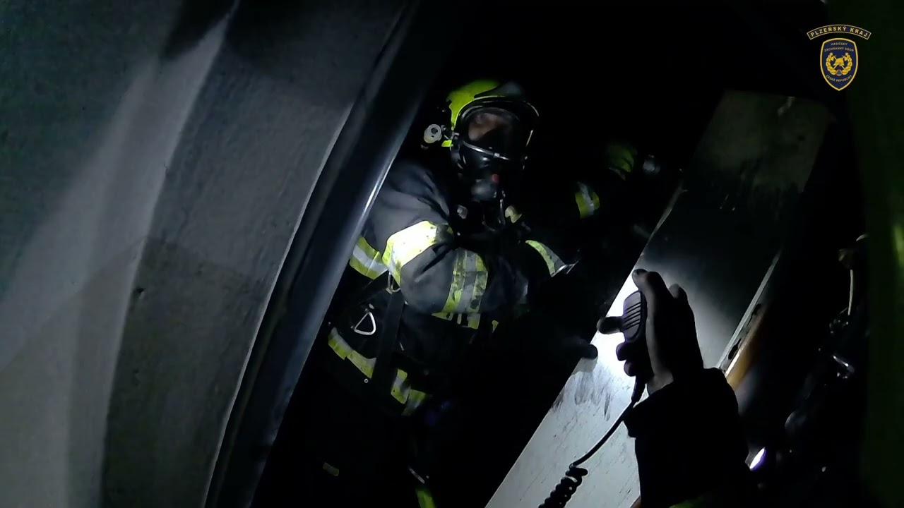 Požár bytu Masarykova ulice  Plzeň