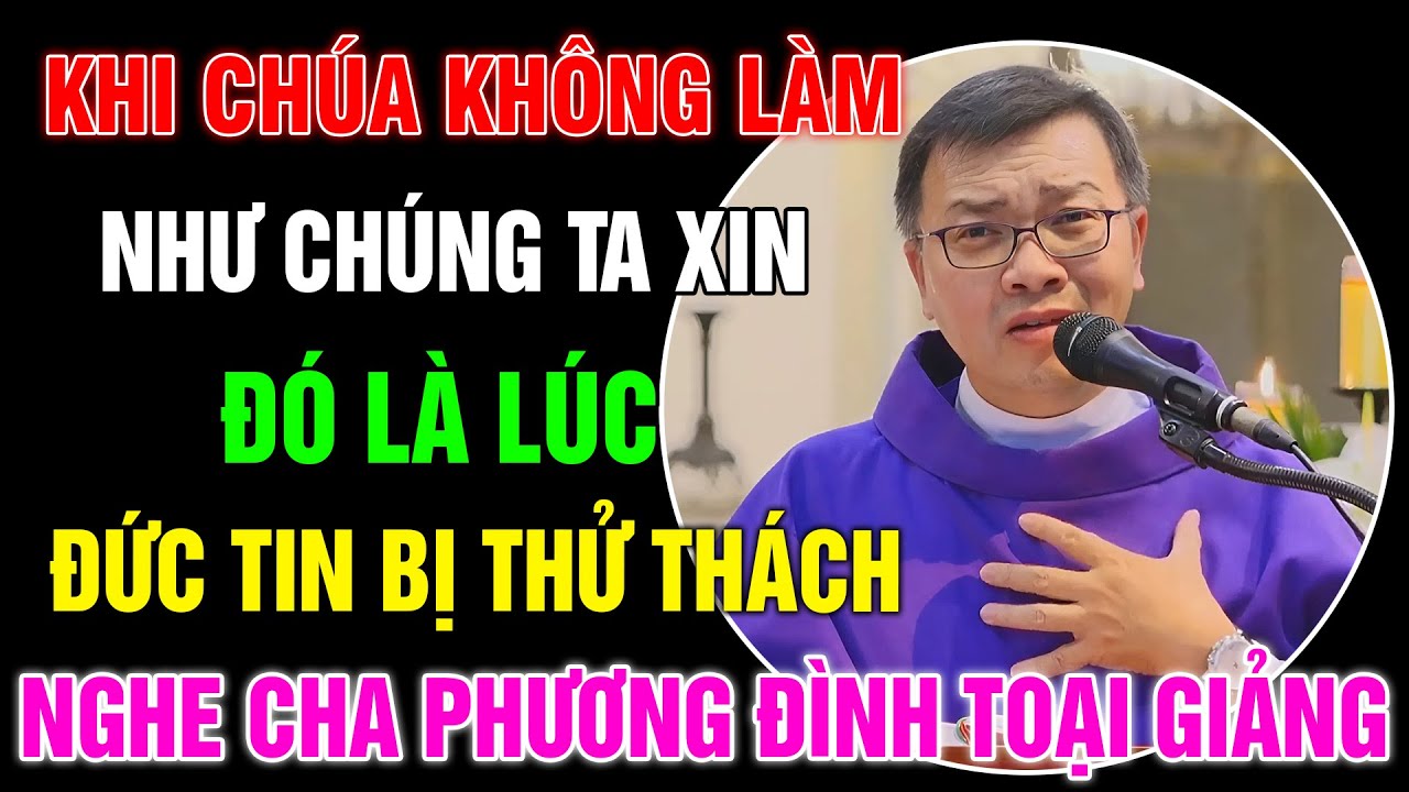 Khi Chúa Không Làm Như Ta Xin, Đó Cũng Là Lúc Đức Tin Đang Bị Thử Thách -Lm GB Phương Đình Toại