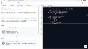 leetcode 841. Keys and Rooms - connected component