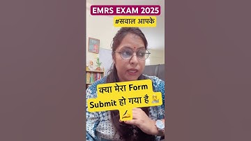 EMRS exam 2025 /update on form fill/#formfilling #emrs #jobvacancies #teaching #rrbexam #emrspgt