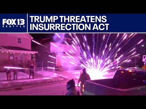 President threatens 'Insurrection Act' amid heated protests in Minneapolis