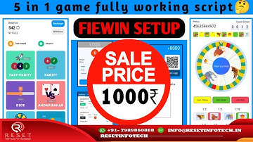 Colour prediction source code | how to install Fiewin script | 5 in 1 game setup