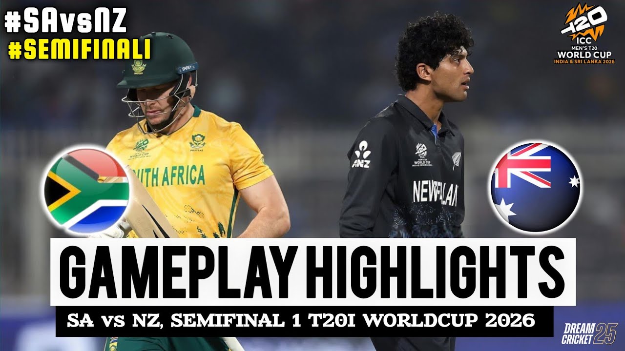 South Africa vs New Zealand Semi Final ICC T20 World Cup 2026 Match ...