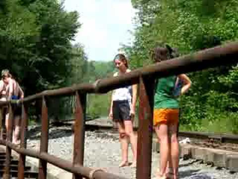 jumping a car Run or Jump? Here comes the train...