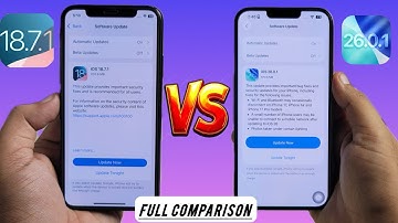 iOS 18.7.1 VS iOS 26.0.1 Which Update is Better for Your iPhone | Full Comparison & Performance Test