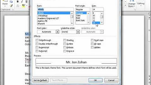 Word 2010 Tutorial Formatting Fonts Microsoft Training Lesson 5.1