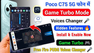 Enable Game Turbo Mode Voices Changer in Poco C75 | Poco C75 Game Turbo Mode Hidden Features 😱
