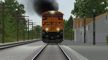 (MSTS/OpenRails) BNSF Autorack Screams Past LaSalle IL