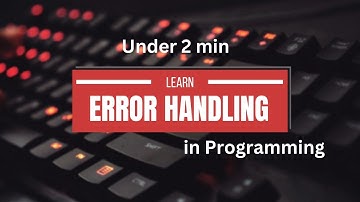 Master Error Handling in Programming under just 2 min | Debug Like a Pro! 💻 | Bitesize Coding