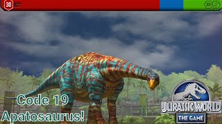 Code 19 With The Apatosaurus!