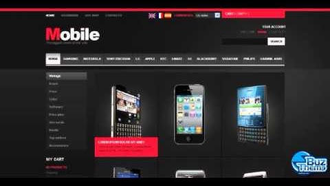 Download Black Mobiles Store PrestaShop Theme by  Mercury TM
