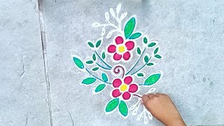 Flower rangoli designs 🌹easy to make rangoli design🌹beautiful kolam rangoli design 🌹freehand rangoli Flower rangoli designs 🌹easy to make rangoli design🌹beautiful kolam rangoli design 🌹freehand rangoli