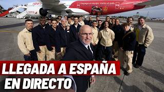ESPAÑA, CAMPEONA DEL MUNDIAL I Llegada de la selección española a Madrid en avión, EN DIRECTO