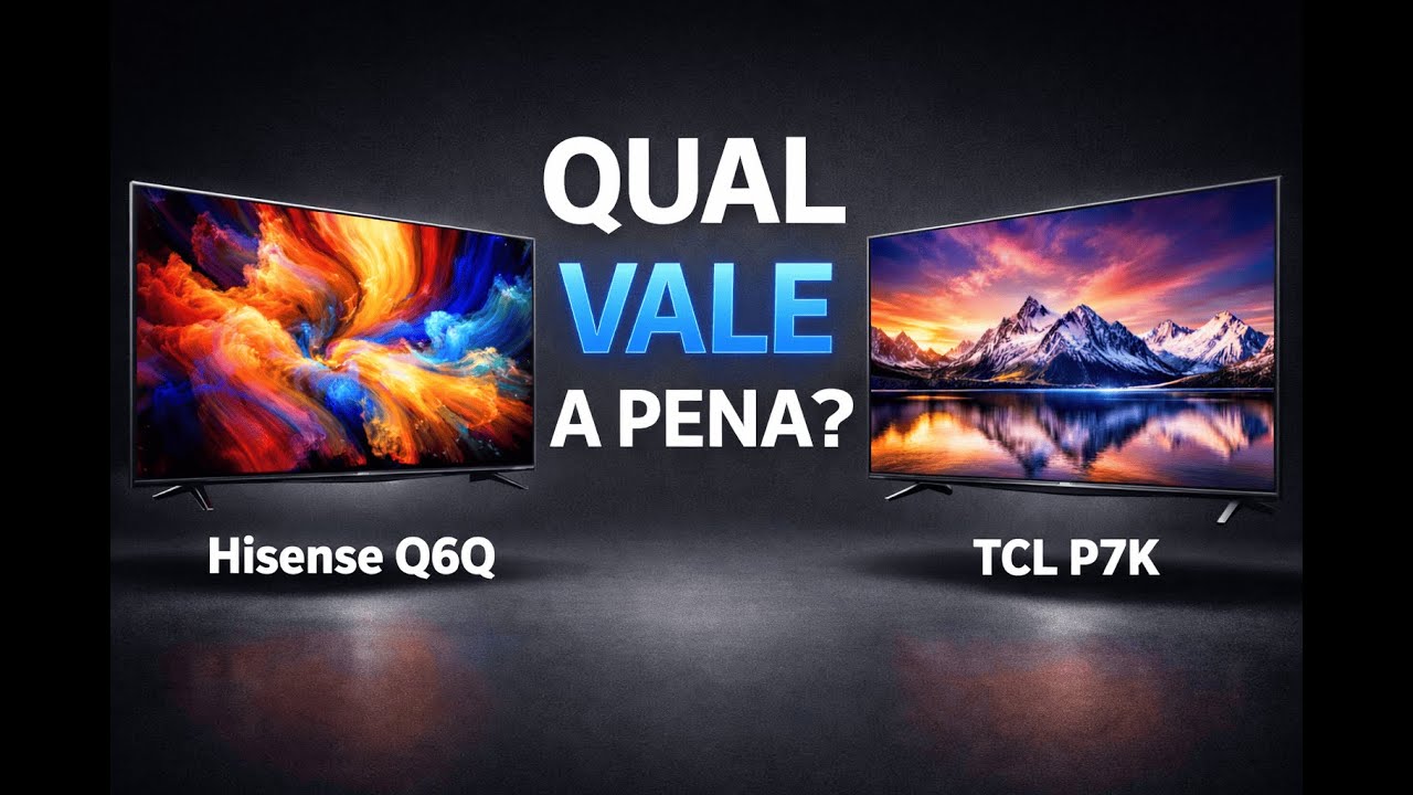 Comparativo QLED 4K: TCL P7K ou Hisense Q6Q — qual é melhor em 2026?