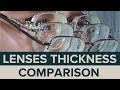 -1 to -20 glasses thickness comparison