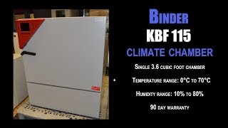 Binder KBF 115 constant climate chamber (3104E INC)