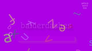 BALDERDASHES - BALDERDASHES NASIL ONUNUR?  #kel çizgileri (BALDERDASHES - HOW TO PRON