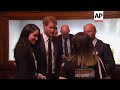 Prince Harry and Meghan Markle honor the UK's wounded, injured and sick service personnel.