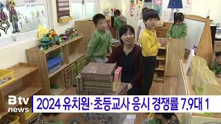 2024 유치원·초등교사 응시 경쟁률 7.9대 1
