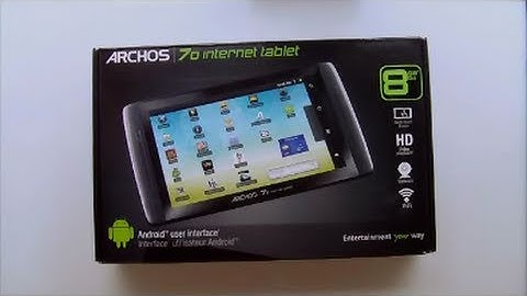 Archos 70 Android Internet Tablet - Unboxing