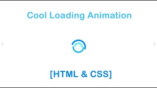 Cool Loading Animation Using Css-Amazing Loading By Html Css
