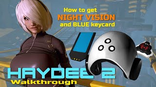Fastest way to get BLUE key, JAMMER and NIGHT VISION - Haydee 2 Walkthrough