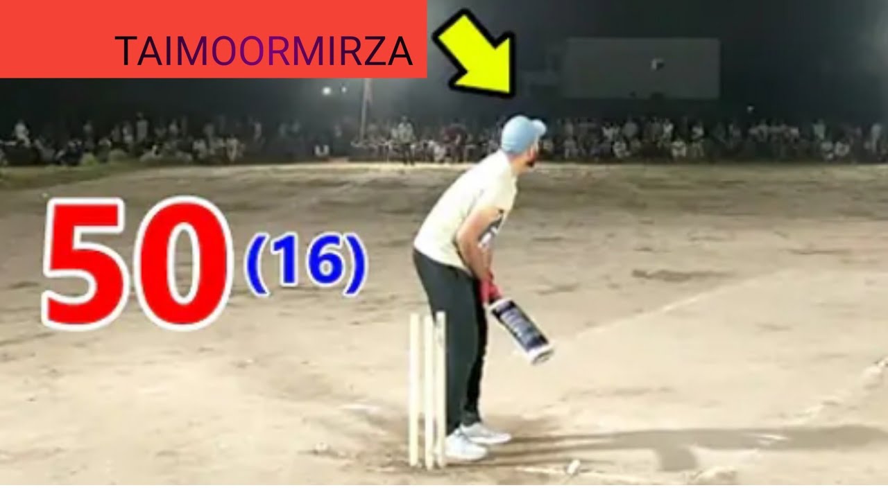 Big Match||Tamour Mirza 51 Runs Need In Last 12 Balls Best Match In ...