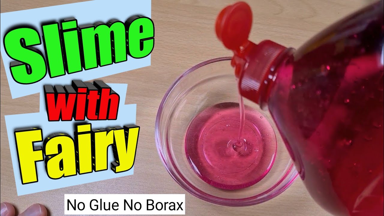 HOW TO DO Dish Soap Fairy Liquid And Salt Slime NO BORAX and NO GLUE