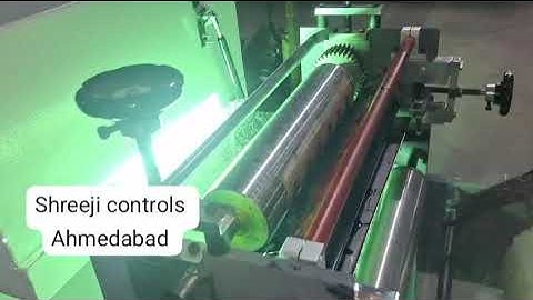 ONLINE BOPP TAPE PRINTING WITH SLITTING MACHINE SHREEJI CONTROLS AHMEDABAD +919033286966 /9925838443