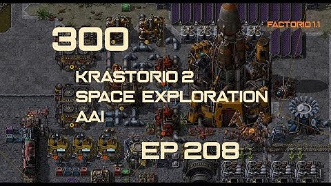EP208 - Quick build of Advanced tech cards - Factorio 300 (Krastorio 2 | Space exploration | AAI )