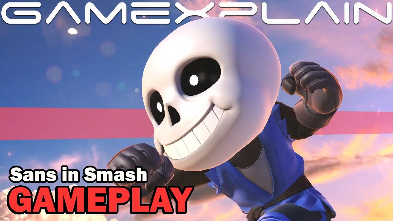 Sans in Smash. Super Smash Sans. Sans Act button.