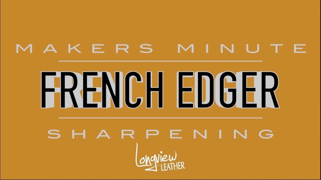How To Sharpen Your French Edger YouTube