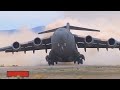 US Military C-17 and C-130 Military Transport Aircraft pilots conducting Take off and Landings