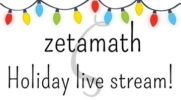 zetamath holiday sudoku stream #3