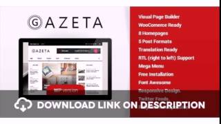 Gazeta - A Magazine & News Wordpress Theme Free Download screenshot 2