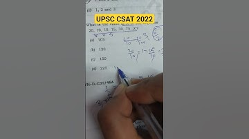 UPSC CSAT 2022 questions #upsc #prelims2023 #csat