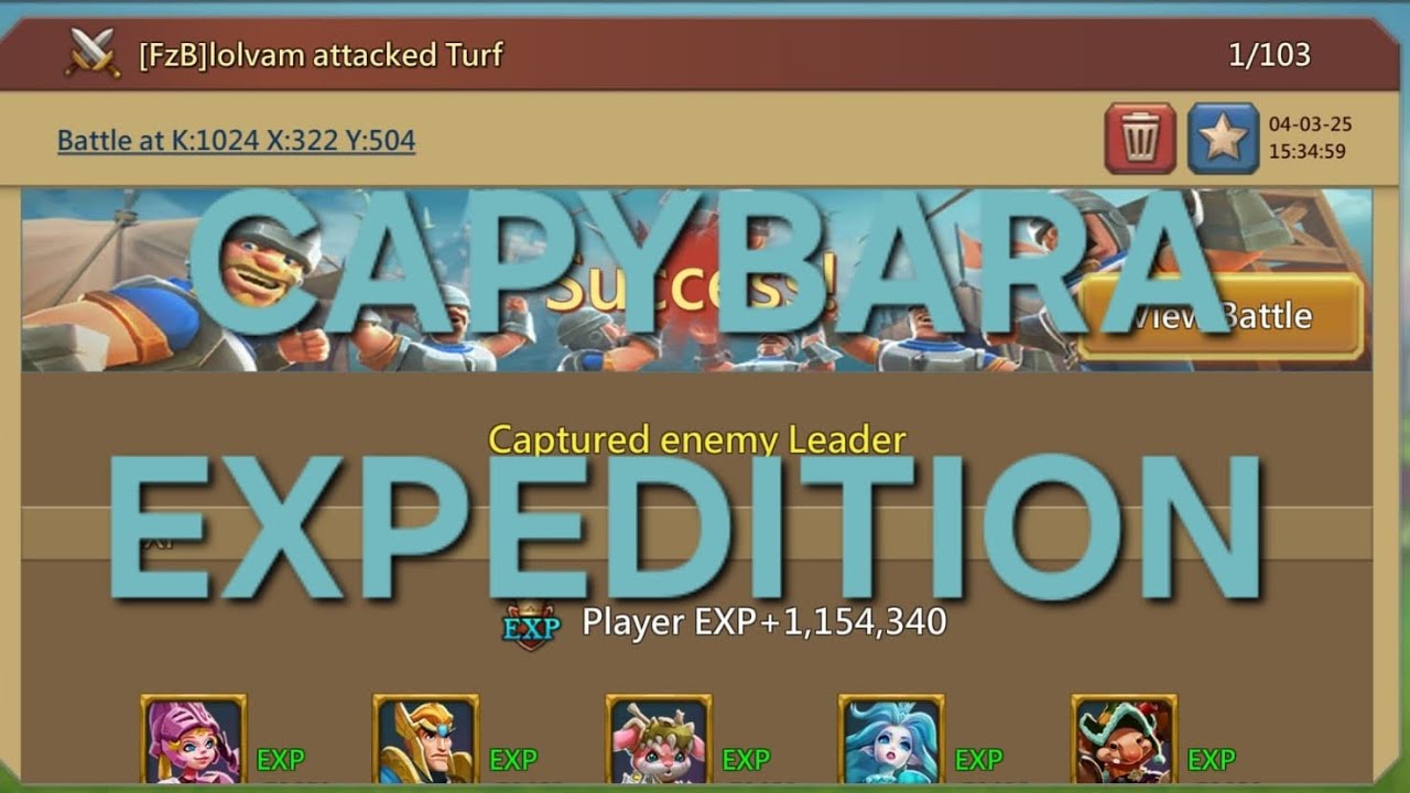 Capybara Expedition event results: new artifacts, cute emotes and decorations | LORDS MOBILE | F2P