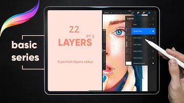 Ep. 22 | Procreate Layers Pt. 5 | 5 Layers setup for Portrait | Procreate Basic Series by Haze Long